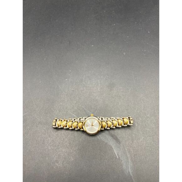 Vintage Bulova Diamond Silver Dial Two Tone Heart Band WR Women\'s Watch 98P11 main image 9